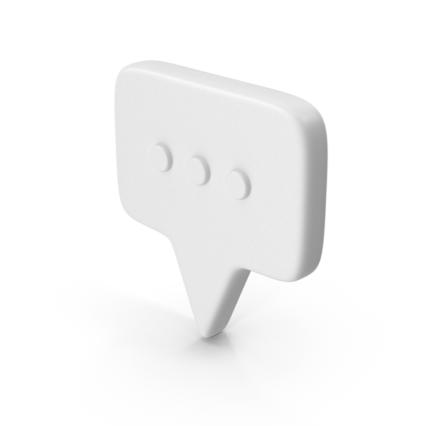 Symbols: Monochrome Speech Bubble Icon PNG & PSD Images