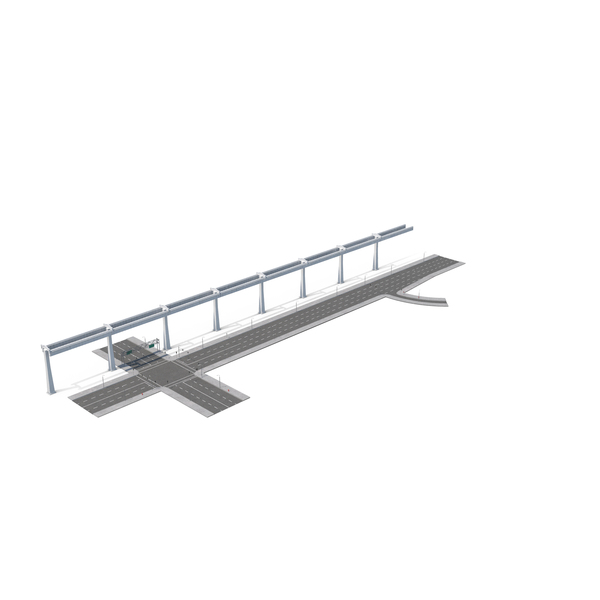Monorail Track Structure With Highway PNG & PSD Images Monorail Track Structure With Highway PNG & PSD Images