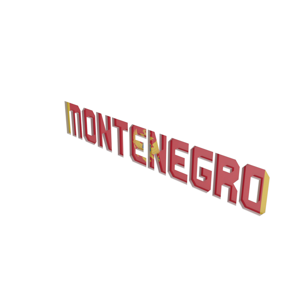 Montenegro Flag in Letters PNG Images & PSDs for Download | PixelSquid ...