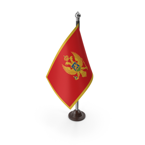 Montenegro Plastic Flag Stand PNG & PSD Images