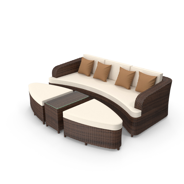Chair: Monterey Sofa Outdoor Rattan Set PNG & PSD Images