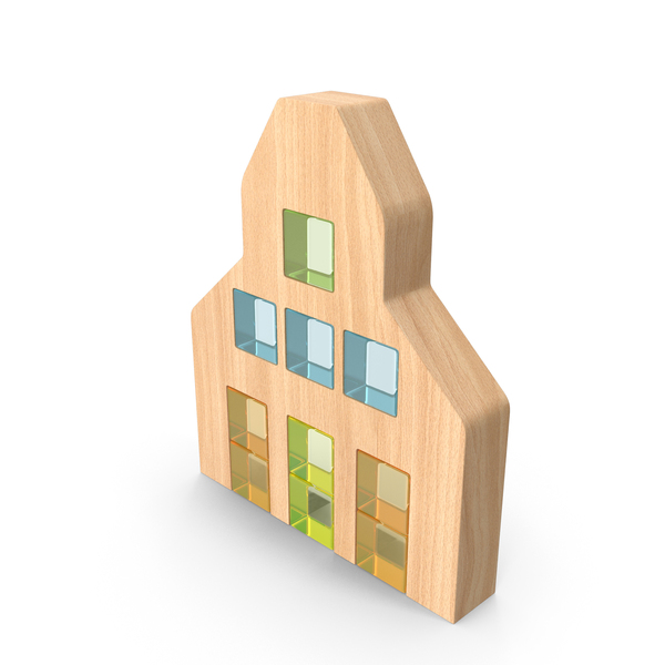 Toy: Montessori Wooden Constructor Set PNG & PSD Images