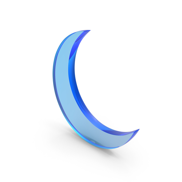 Logo: Moon Icon Glass PNG & PSD Images