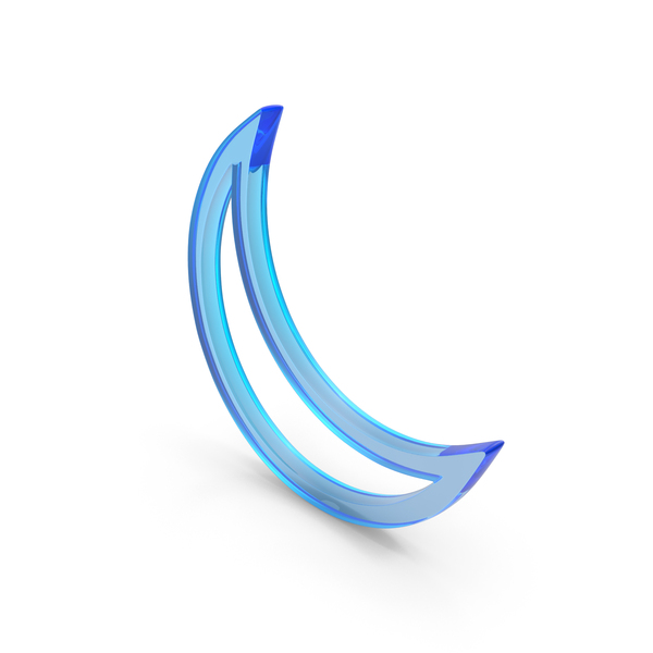 Logo: Moon Icon Glass PNG & PSD Images