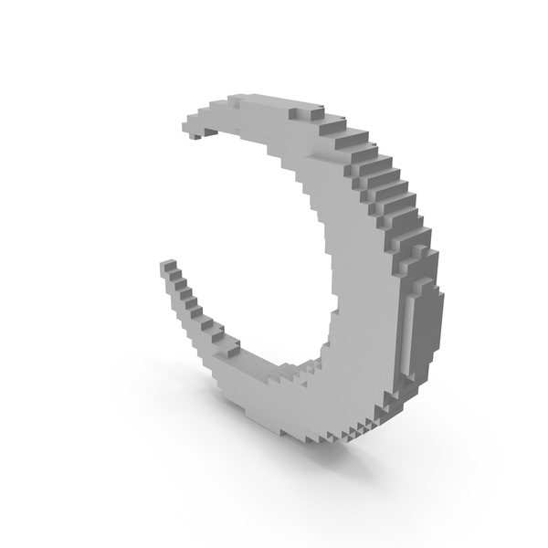 Symbols: Moon Voxel PNG & PSD Images Symbols: Moon Voxel PNG & PSD Images