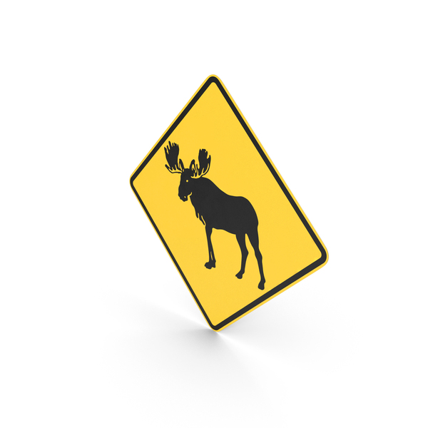 Moose Road Sign PNG Images & PSDs for Download | PixelSquid - S12043397F