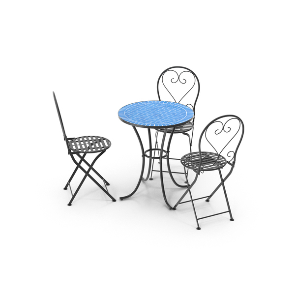 Dining Room: Mosaic Table And Chair Set PNG & PSD Images