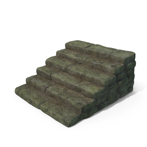 Stair: Mossy Stone Steps PNG & PSD Images Stair: Mossy Stone Steps PNG & PSD Images