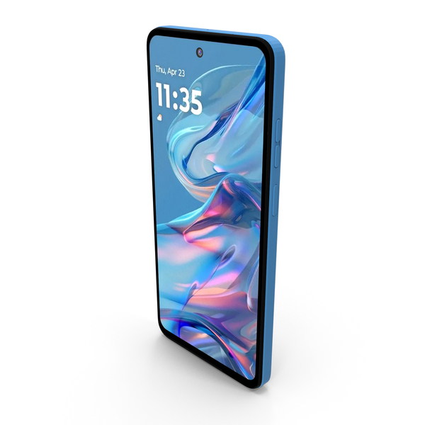 Smartphone: Motorola Moto G45 5G Brilliant Blue PNG & PSD Images