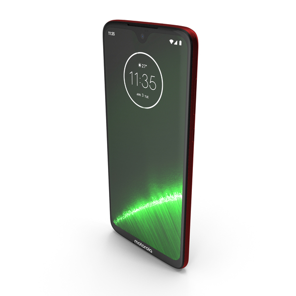 Smartphone: Motorola Moto G7 Plus Red PNG & PSD Images