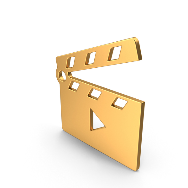 Clapperboard: Movie Clapper Open Symbol Gold PNG & PSD Images Clapperboard: Movie Clapper Open Symbol Gold PNG & PSD Images
