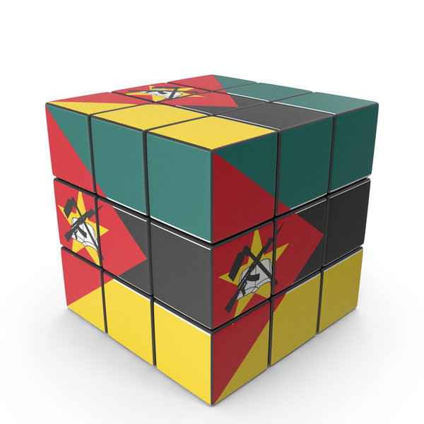Mozambique Solved Puzzle Cube Country Flag PNG & PSD Images Mozambique Solved Puzzle Cube Country Flag PNG & PSD Images