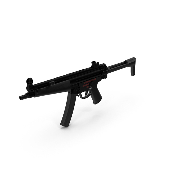 MP5A3 with Retractable Stock PNG & PSD Images MP5A3 with Retractable Stock PNG & PSD Images