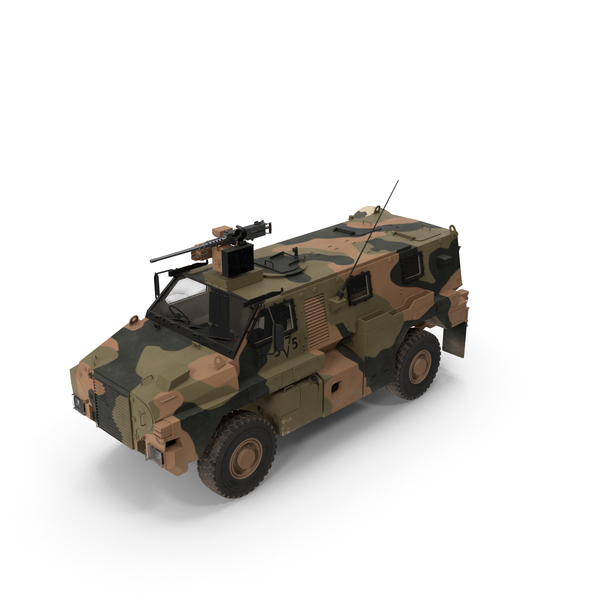 Protected Mobility Vehicle: MPV 4x4 Bushmaster Camo PNG & PSD Images