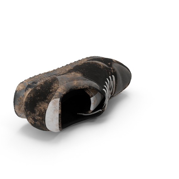 Shoes: Muddy Running Shoe PNG & PSD Images