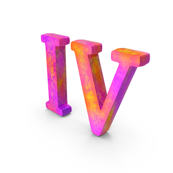 Numeral: Multi Color Roman Number 4 PNG & PSD Images Numeral: Multi Color Roman Number 4 PNG & PSD Images