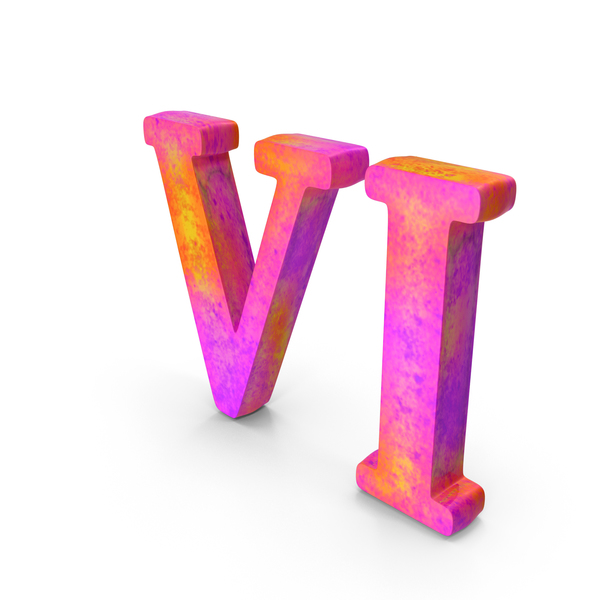 Numeral: Multi Color Roman Number 6 PNG & PSD Images Numeral: Multi Color Roman Number 6 PNG & PSD Images