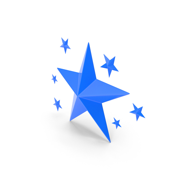 Symbols: Multi Star Decorative Blue PNG & PSD Images