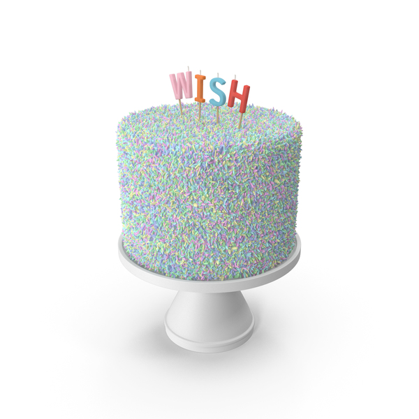 Birthday: Multicolored Wish Cake PNG & PSD Images Birthday: Multicolored Wish Cake PNG & PSD Images