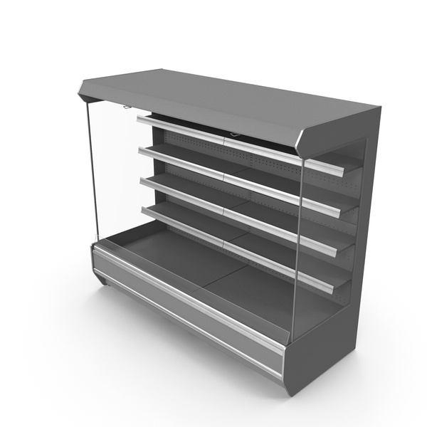 Refrigerator Display: Multideck Open Chiller Wall Medium PNG & PSD Images