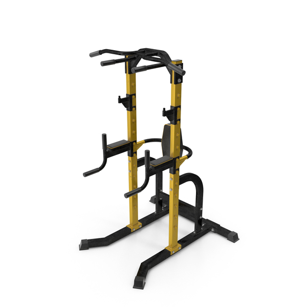 Exercise Equipment: Multifunctional Adjustable Power Tower Fitness Yellow Used PNG & PSD Images Exercise Equipment: Multifunctional Adjustable Power Tower Fitness Yellow Used PNG & PSD Images