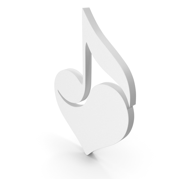 Musical Note: Music Heart White PNG & PSD Images Musical Note: Music Heart White PNG & PSD Images