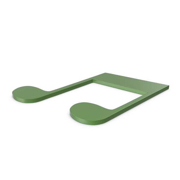 Musical: Music Note Green PNG & PSD Images