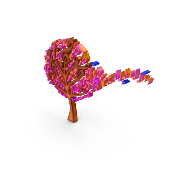 Musical Note: Music Notes Tree Multi Color PNG & PSD Images Musical Note: Music Notes Tree Multi Color PNG & PSD Images
