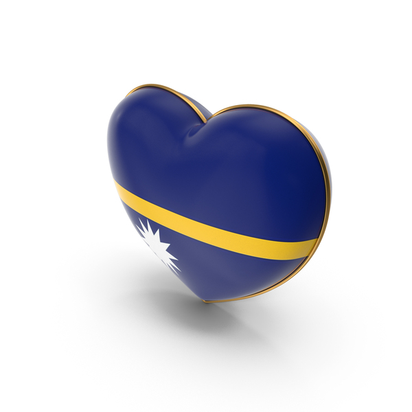 Nauru Country Flag In Heart Golden Frame PNG & PSD Images Nauru Country Flag In Heart Golden Frame PNG & PSD Images