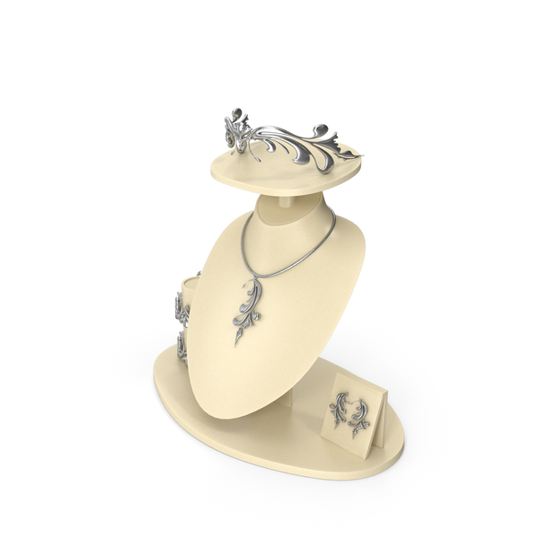 Necklace Set in Silver PNG & PSD Images Necklace Set in Silver PNG & PSD Images