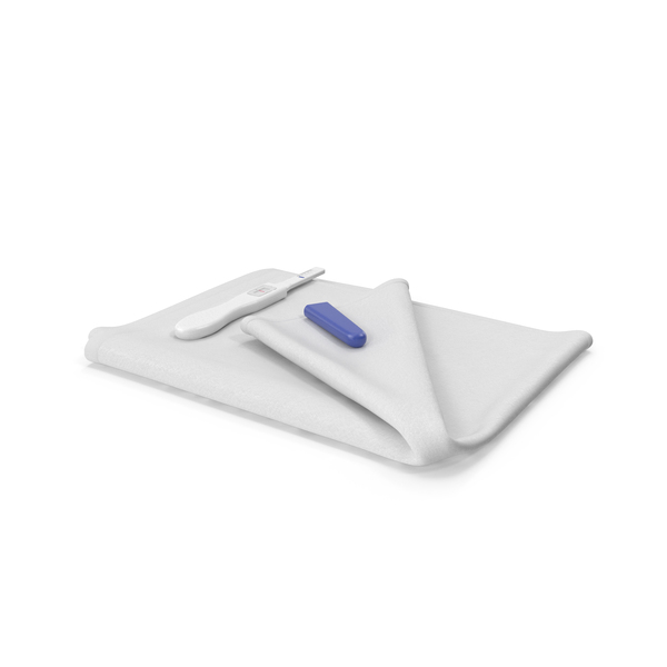 Negative Pregnancy Test on Towel PNG & PSD Images