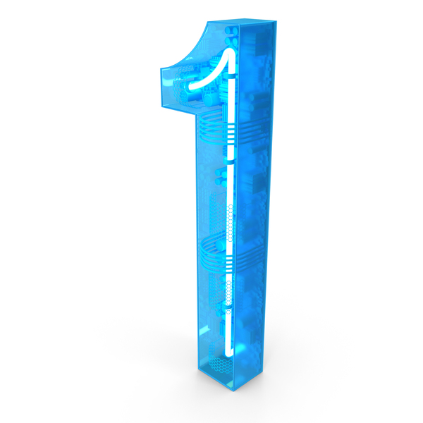 Light: Neon Glow Tech Alphabet Number 1 PNG & PSD Images Light: Neon Glow Tech Alphabet Number 1 PNG & PSD Images