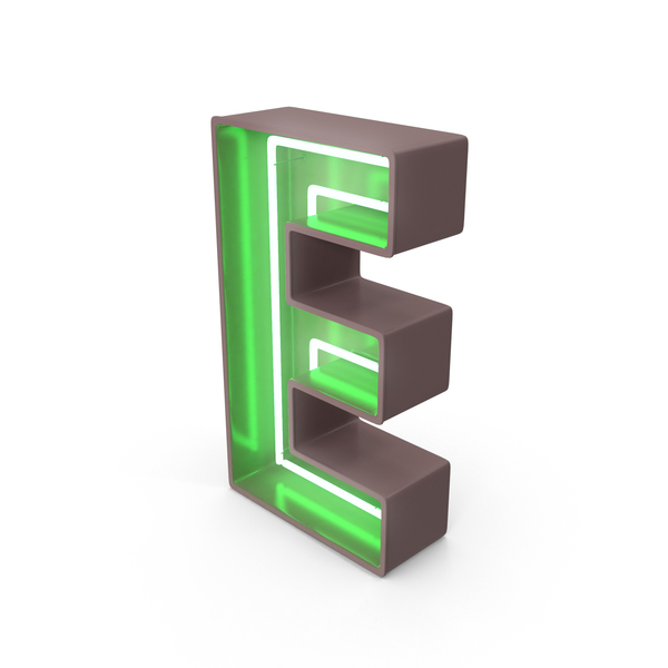 Neon Letter E PNG Images & PSDs for Download | PixelSquid - S111139591