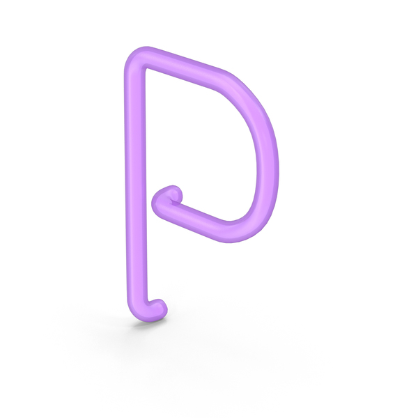 Language: Neon Letter P PNG & PSD Images