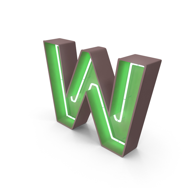 Language: Neon Letter W PNG & PSD Images Language: Neon Letter W PNG & PSD Images