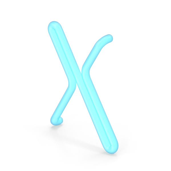 Light: Neon Letter X PNG & PSD Images