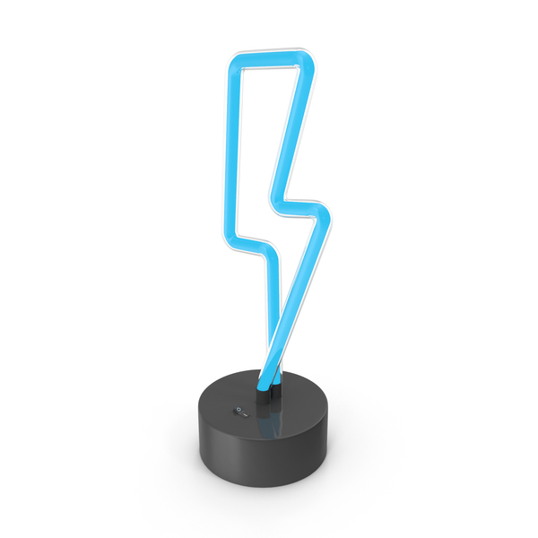 Light: Neon Lightning Lamp PNG & PSD Images Light: Neon Lightning Lamp PNG & PSD Images