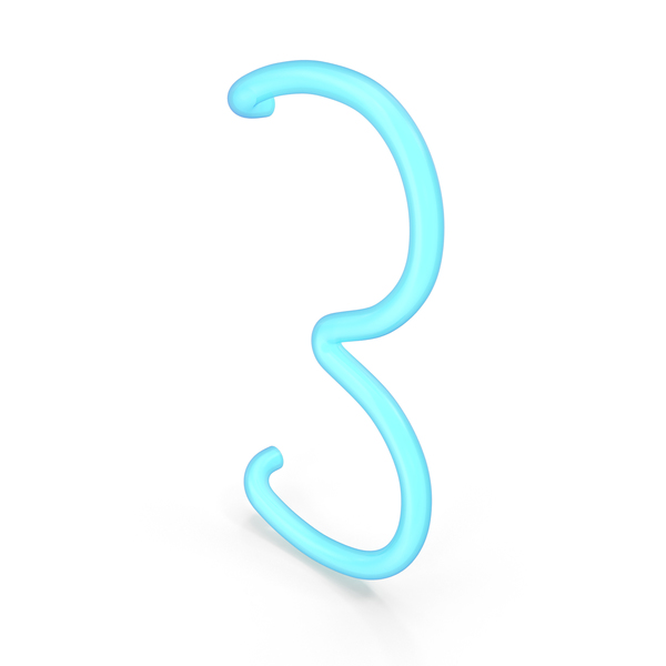 Neon Number 3 PNG Images & PSDs for Download | PixelSquid - S11234562B