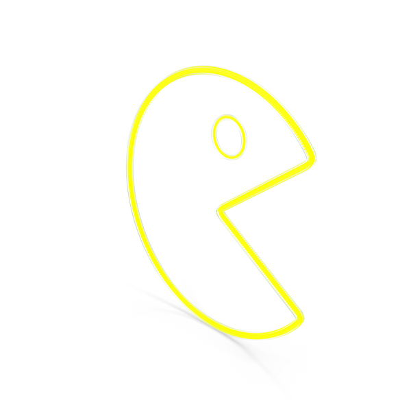 Sign: Neon Pac Man PNG & PSD Images