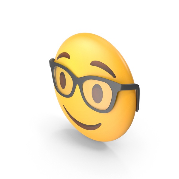 Nerd Face Button Emoji PNG Images & PSDs for Download | PixelSquid ...