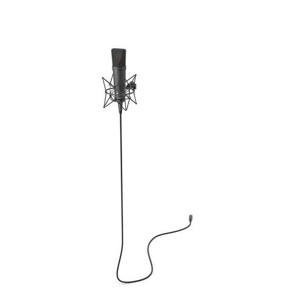 Microphone: Neumann U87Ai Mt with XLR Cable PNG & PSD Images Microphone: Neumann U87Ai Mt with XLR Cable PNG & PSD Images