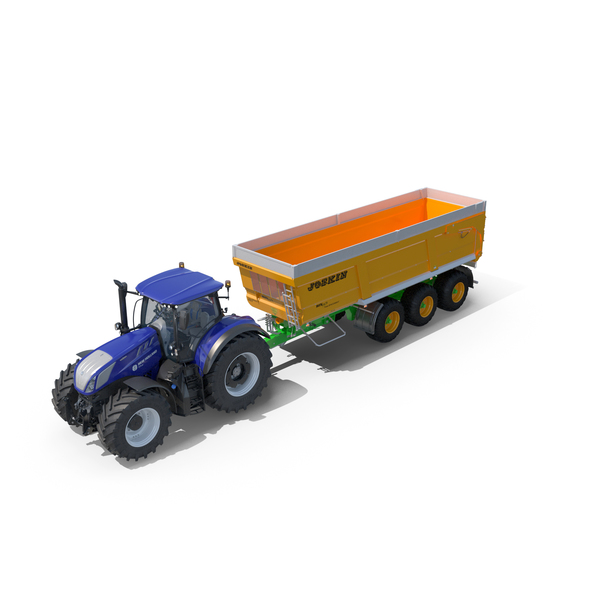 Tractor: New Holland T7 with Joskin Trans-Space 8000 PNG & PSD Images Tractor: New Holland T7 with Joskin Trans-Space 8000 PNG & PSD Images