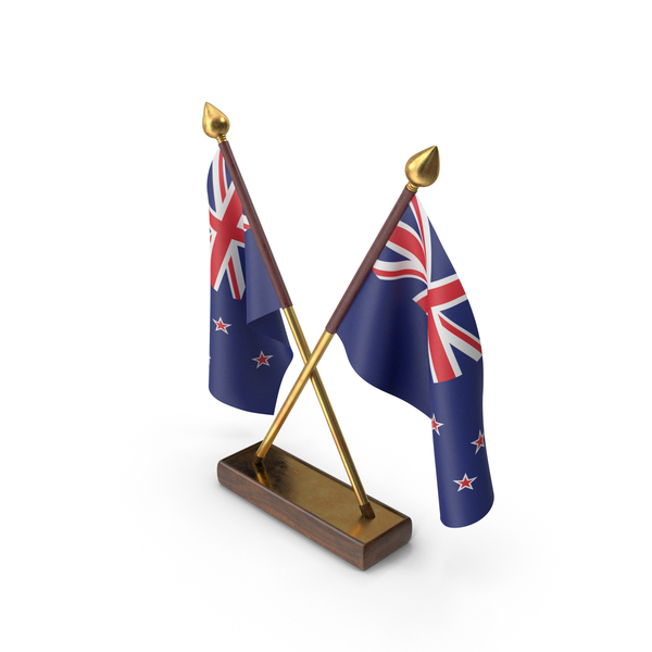 Flag: New Zealand Cloth Two Flags Stand PNG & PSD Images Flag: New Zealand Cloth Two Flags Stand PNG & PSD Images