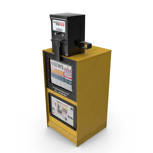 Street Dispenser: Newspaper Box Yellow PNG & PSD Images Street Dispenser: Newspaper Box Yellow PNG & PSD Images