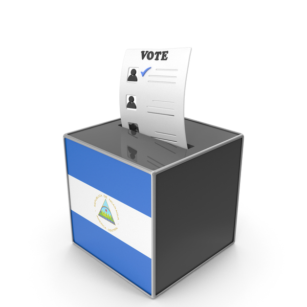 Ballot: Nicaragua Country Flag Election Vote Box PNG & PSD Images