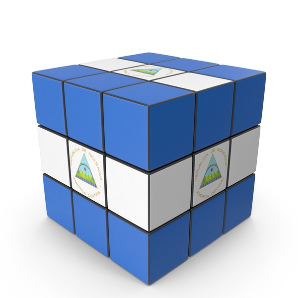 Nicaragua Solved Puzzle Cube Country Flag PNG & PSD Images Nicaragua Solved Puzzle Cube Country Flag PNG & PSD Images