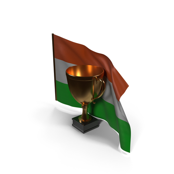 Niger Golden Trophy Flag PNG & PSD Images Niger Golden Trophy Flag PNG & PSD Images