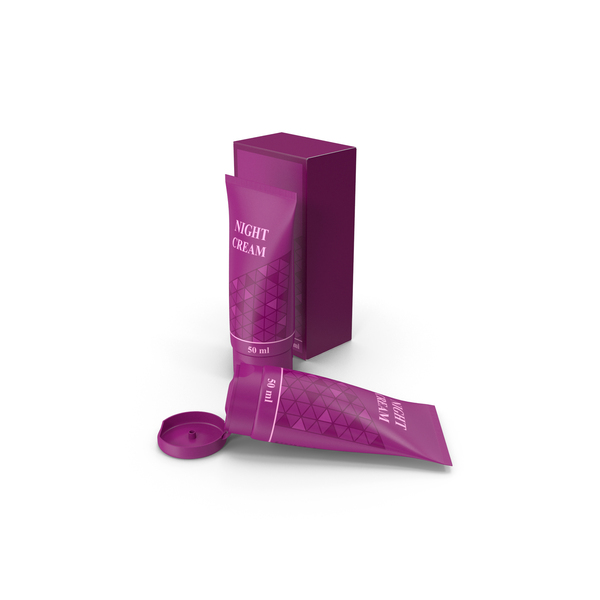 Cosmetics Set: Night Cream 50ml and Box PNG & PSD Images Cosmetics Set: Night Cream 50ml and Box PNG & PSD Images