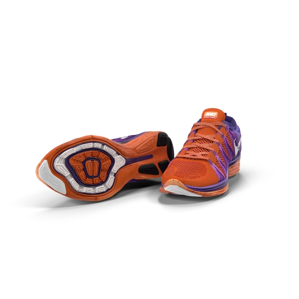 跑步鞋：Nike Flyknit Lunar 2 PNG和PSD图像