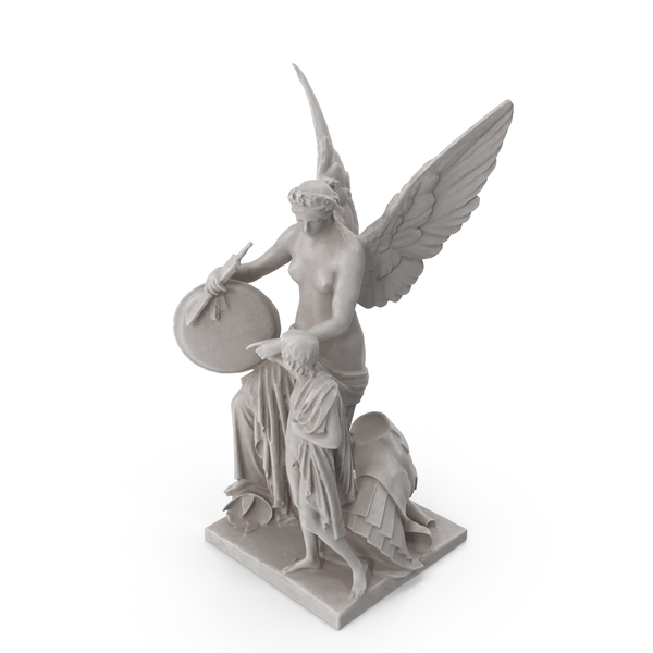 Statuette: Nike Instructs The Boy PNG & PSD Images